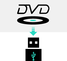 نسخ DVD إلى USB